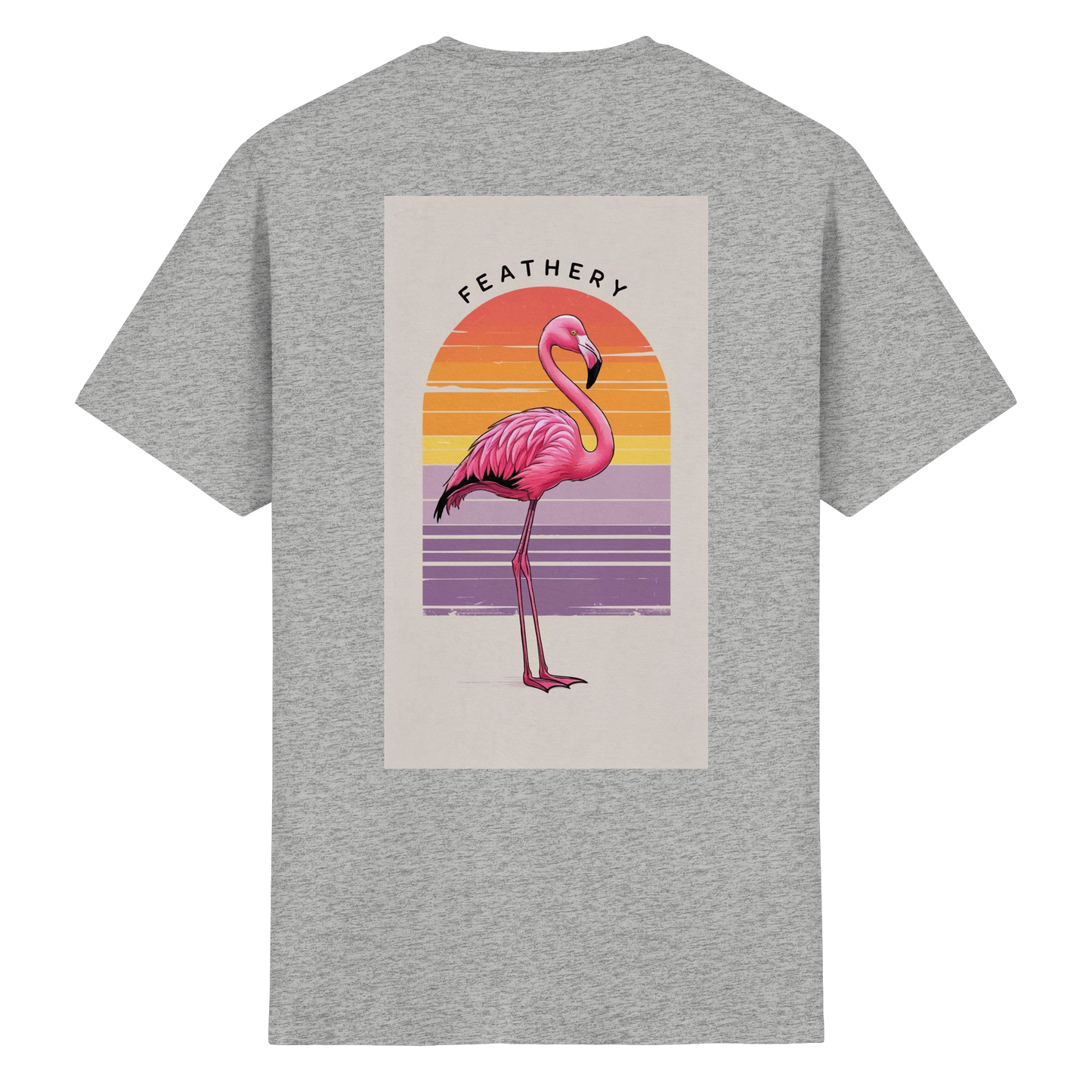 FLAMINGO by Feathery - Heavy Cotton T-Shirt