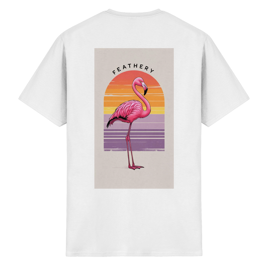 FLAMINGO by Feathery - Heavy Cotton T-Shirt