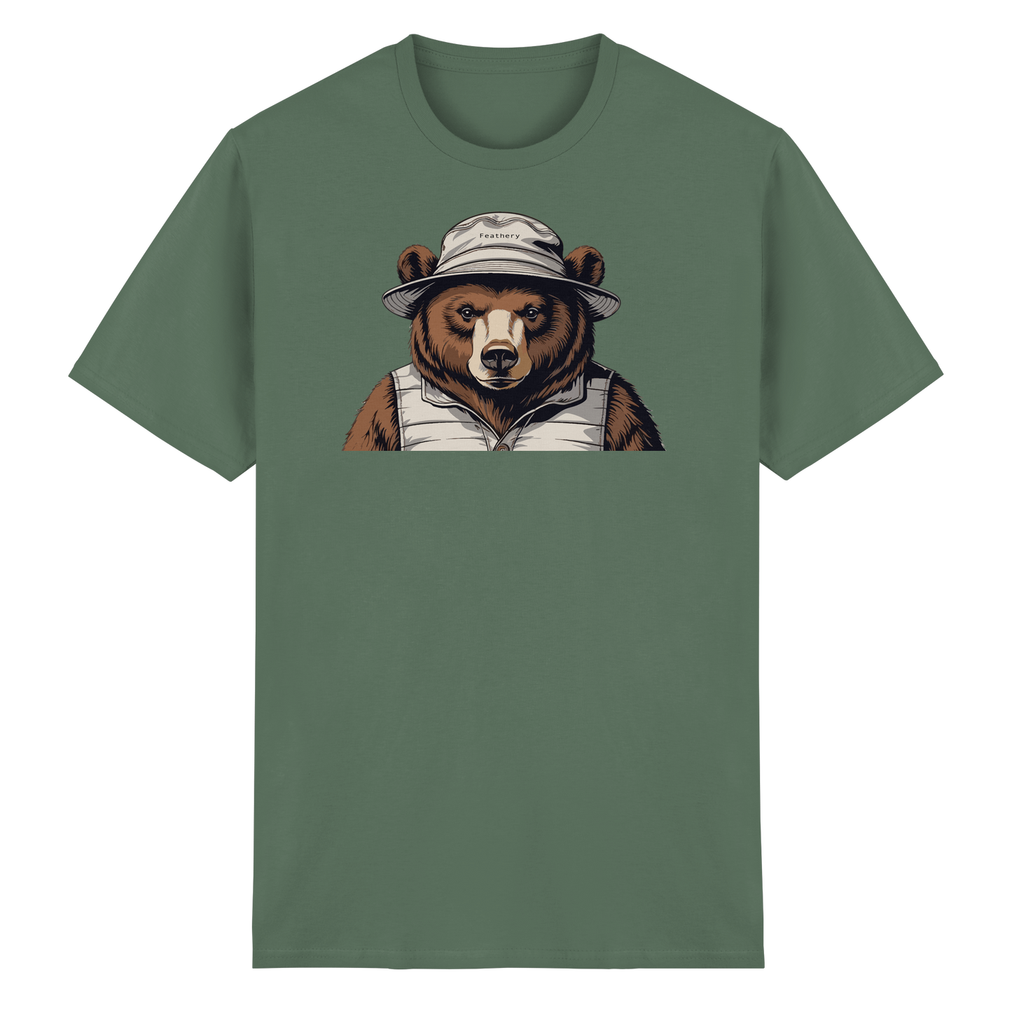 BEAR by Feathery - Heavy Cotton T-Shirt