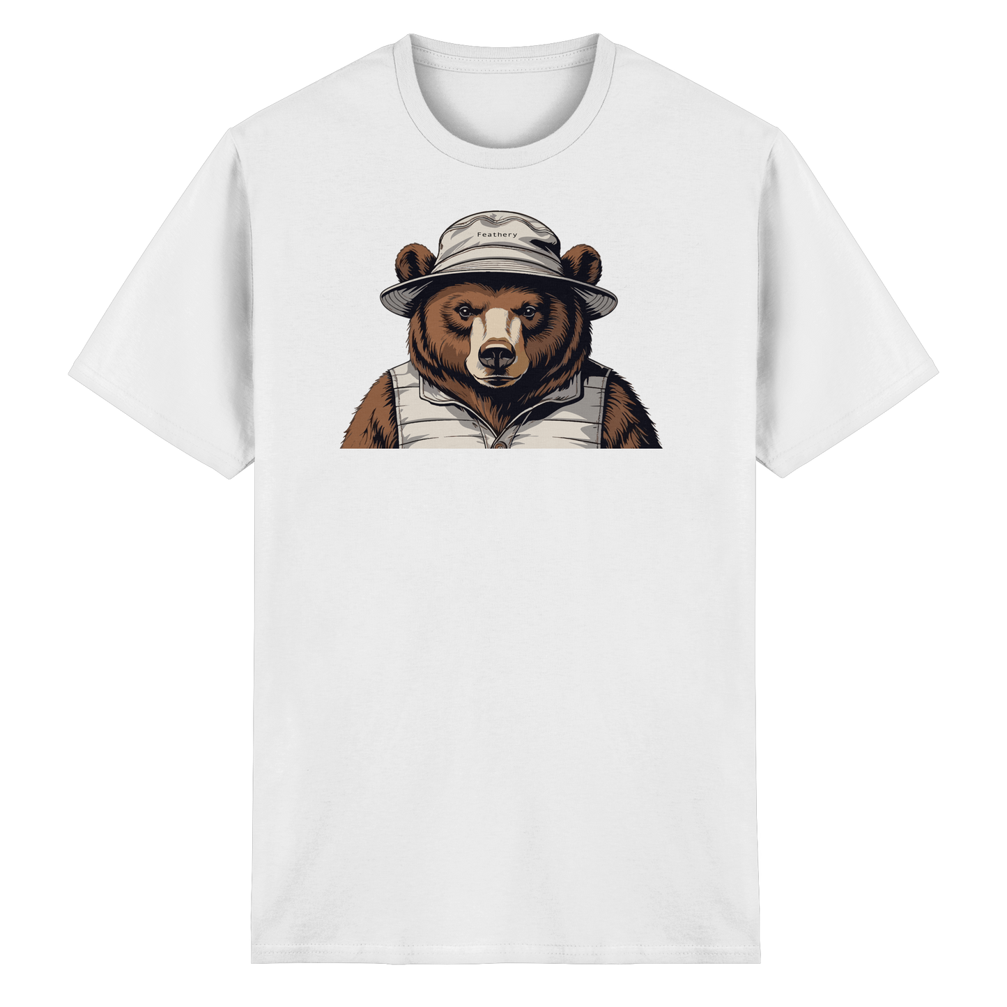 BEAR by Feathery - Heavy Cotton T-Shirt