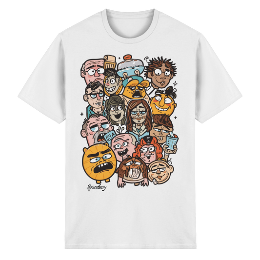 FACE-RIOT by Feathery - Heavy Cotton T-Shirt