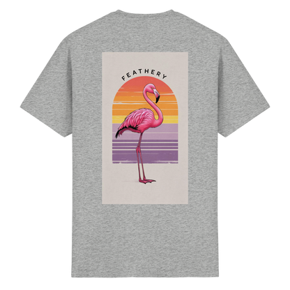 FLAMINGO by Feathery - Heavy Cotton T-Shirt
