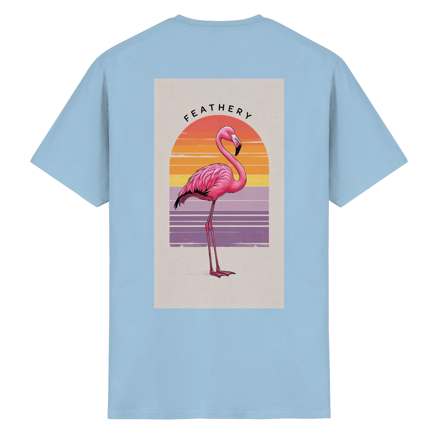 FLAMINGO by Feathery - Heavy Cotton T-Shirt