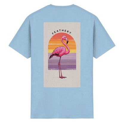 FLAMINGO by Feathery - Heavy Cotton T-Shirt
