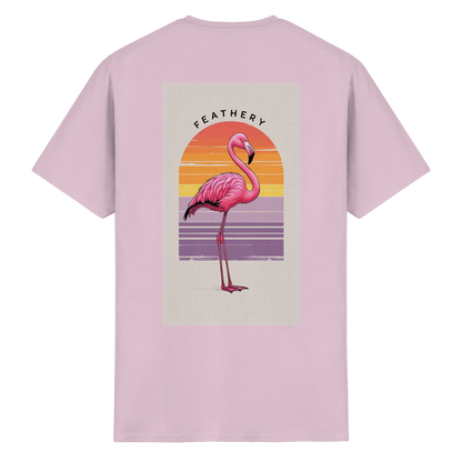FLAMINGO by Feathery - Heavy Cotton T-Shirt