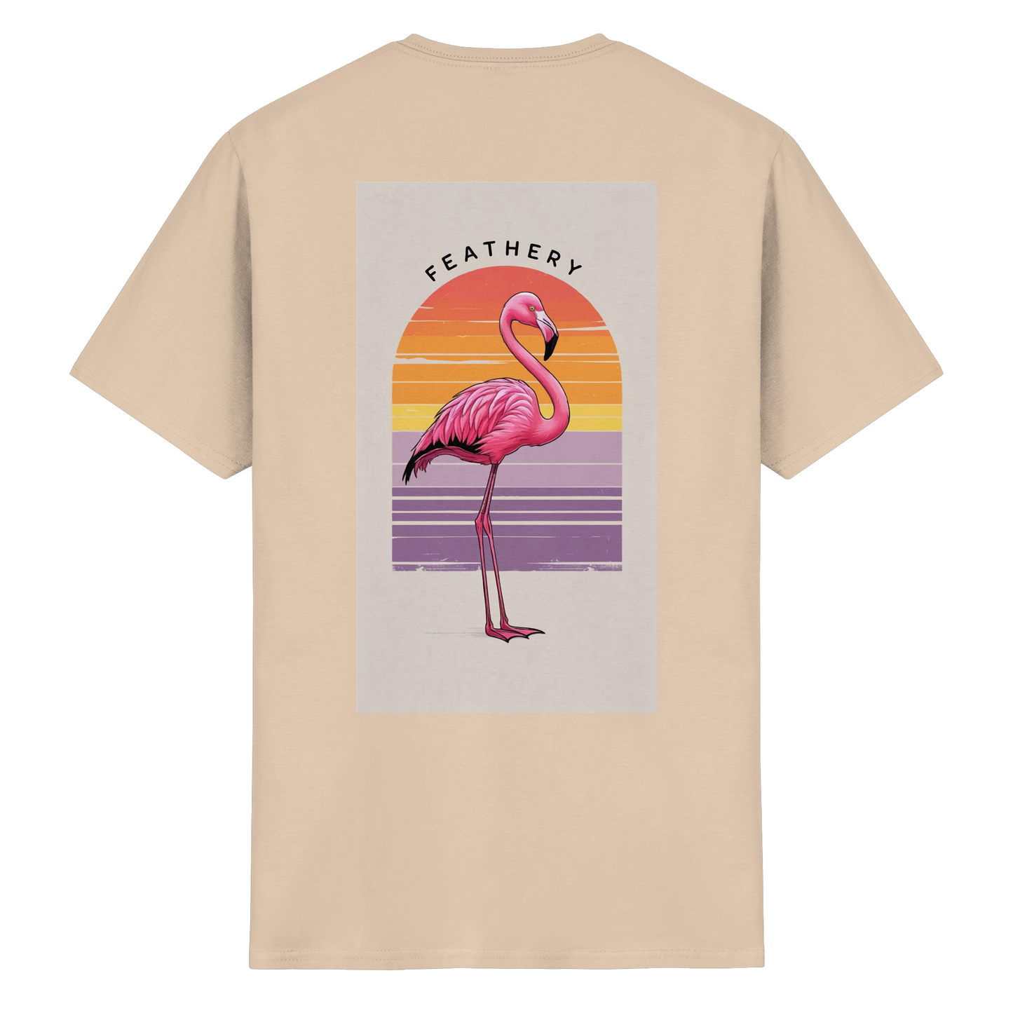 FLAMINGO by Feathery - Heavy Cotton T-Shirt
