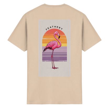 FLAMINGO by Feathery - Heavy Cotton T-Shirt