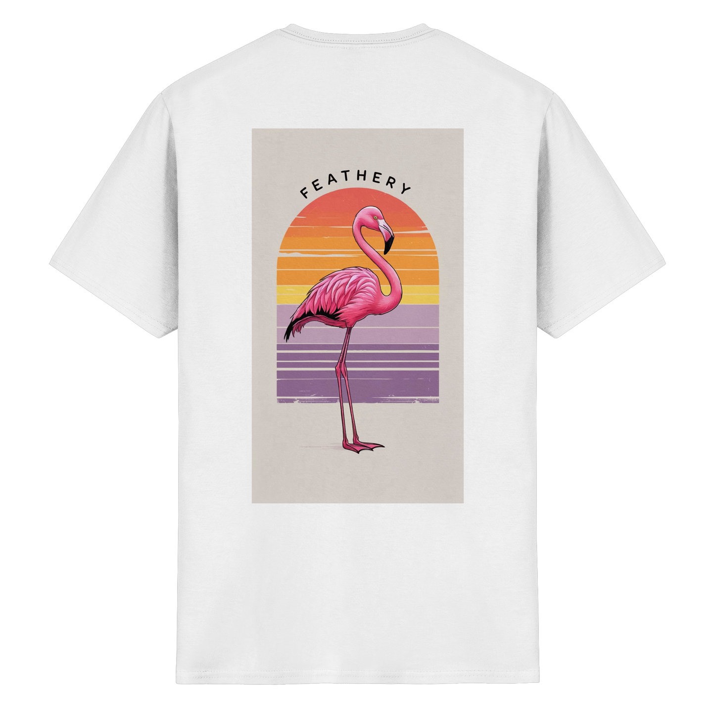 FLAMINGO by Feathery - Heavy Cotton T-Shirt