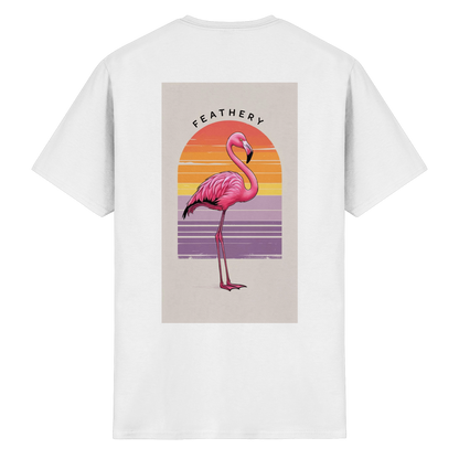 FLAMINGO by Feathery - Heavy Cotton T-Shirt