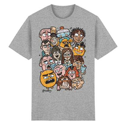 FACE-RIOT by Feathery - Heavy Cotton T-Shirt