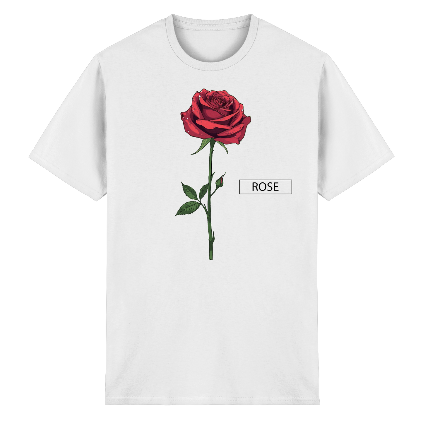 ROSE by Feathery - Heavy Cotton T-Shirt